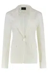 Pinko Ghera Single-breasted One Button Jacket In White