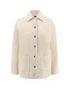 Pinko Ghiacciolo Tweed Jacket In Neutral