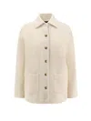 Pinko Ghiacciolo Tweed Jacket In Neutral