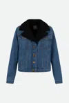Pinko Giacca In Denim Blu In Blu