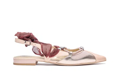 Pinko Gianira Slingback Ballets In Pink