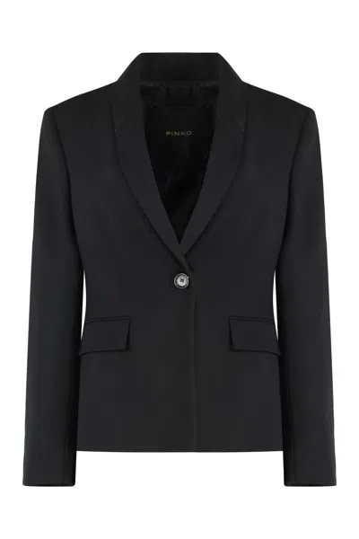 PINKO GIAPPONE SINGLE-BREASTED ONE BUTTON JACKET