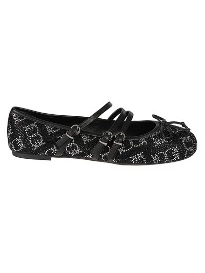 Pinko Gioai Ballerinas In Black