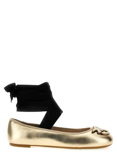 Pinko Gioia 02 Ballet Flats In Gold