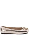 Pinko Gioia 03 Ballet Flats In Metallic