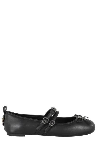 PINKO GIOIA LEATHER BALLET FLATS