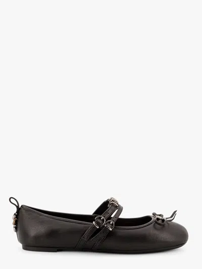 PINKO GIOIA 09 LEATHER BALLERINAS