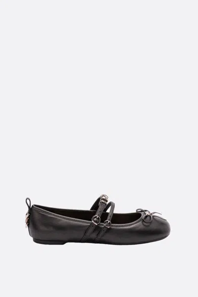 Pinko Gioia Leather Ballet Flats