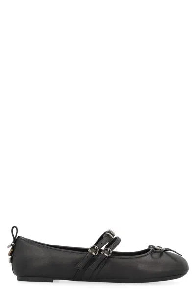 PINKO PINKO GIOIA LEATHER BALLET FLATS