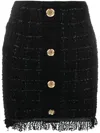 Pinko Black Polyester Skirt In Black