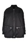 Pinko Jacket With Ribbed Cuffs And Side Pockets In Black