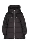 Pinko Contemporary Padded Coat With Horizontal Quilting In Black