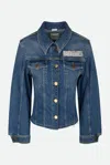 Pinko Giubbotto Denim In Blu