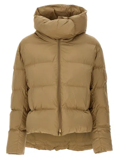 Pinko Giza Down Jacket In Beige