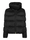 Pinko Quilted High-neck Puffer Jacket In Black