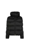 Pinko Padded Down Jacket With High Wrap-around Collar In Black