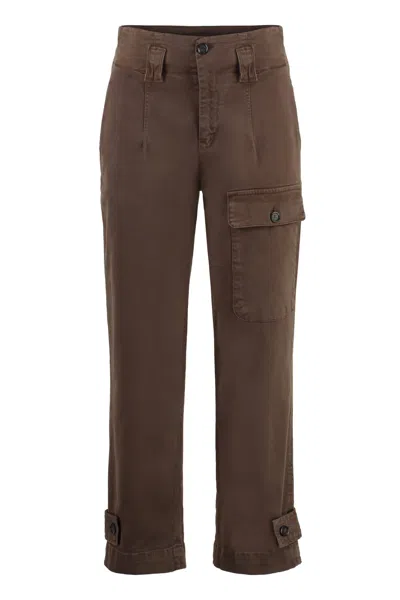 PINKO GLOBO STRETCH COTTON CARGO TROUSERS
