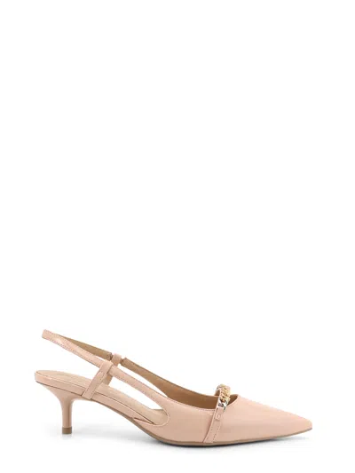 PINKO GLORIA PATENT LEATHER SLINGBACK PUMPS