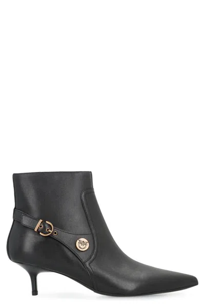 PINKO PINKO GLORIA LEATHER ANKLE BOOTS