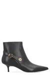 Pinko Stylish Ankle Boots Kitten Heel In Black