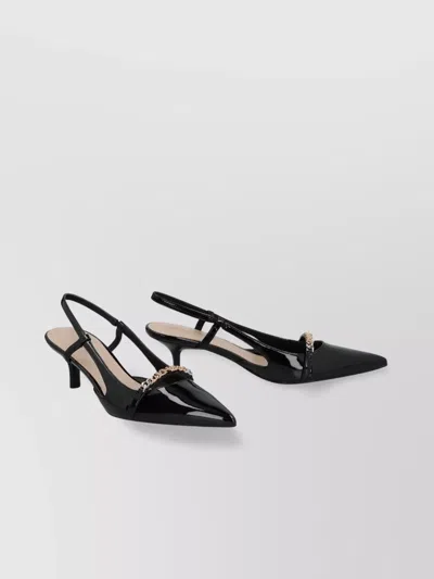 Pinko Gloria Patent Leather Slingback Pumps