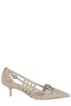 Shop Pinko Gloria Pumps In Neutrals