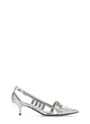 Pinko Escarpins Slingback Effet Miroir Argent In Silver