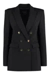 Pinko Glorioso Double Breasted Blazer In Black