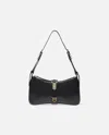 Pinko Glossy Leather Shoulder Bag With Rings