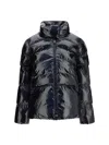 Pinko Glossy Quilted Down Jacket In Black