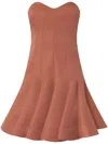 Pinko Short Bustier Dress With Pleated Skirt
