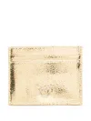 Pinko Leather Wallet In Gold