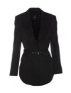 Pinko Goldeneye Single-breasted Blazer In Nero Limousine