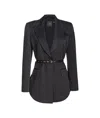 Pinko Goldeneye Single-breasted Blazer In Black
