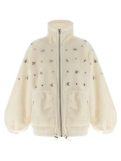 Pinko Graciana Bomber Jacket In White