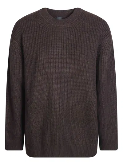 Pinko Gracidio Pure Wool Crew Neck Knitted Sweater In Black