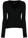 Pinko Love Birds-embroidered Cardigan In 黑色
