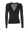 Pinko Gradazione Cardigan In Black