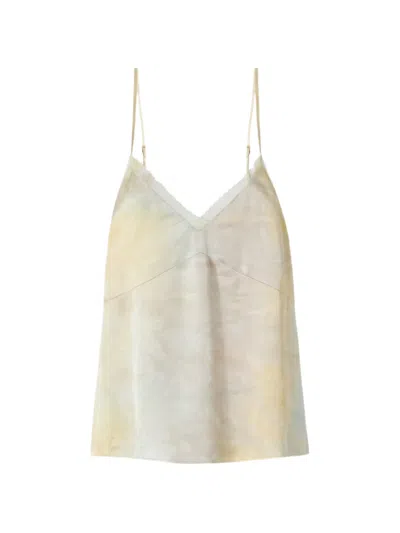 Pinko Gradient Satin Top In Neutral