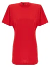 Pinko Belted Short Sleeve Dress With Round Neckline