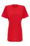 Pinko Belted Short Sleeve Dress With Round Neckline