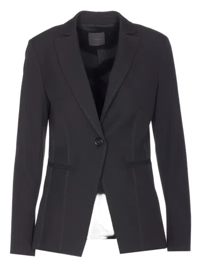 Pinko Granaglie Button Blazer In Black