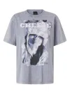 Pinko Graphic-print Cotton T-shirt In Blue