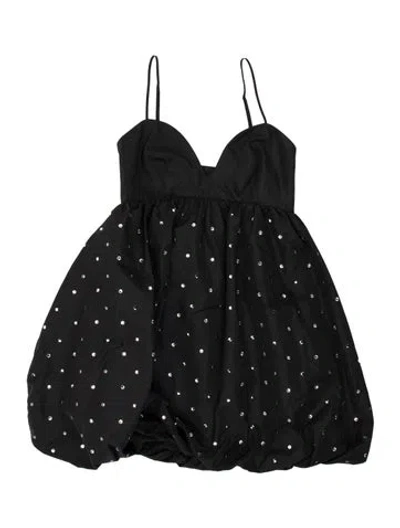 Pre-owned Pinko Graphic Print Mini Dress In Black
