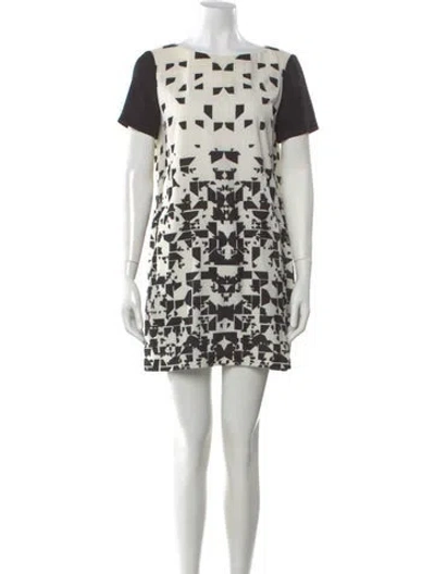 Pre-owned Pinko Graphic Print Mini Dress In Multi