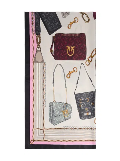 Pinko Graphic-print Scarf In Multi