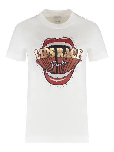 PINKO GRAPHIC-PRINT T-SHIRT