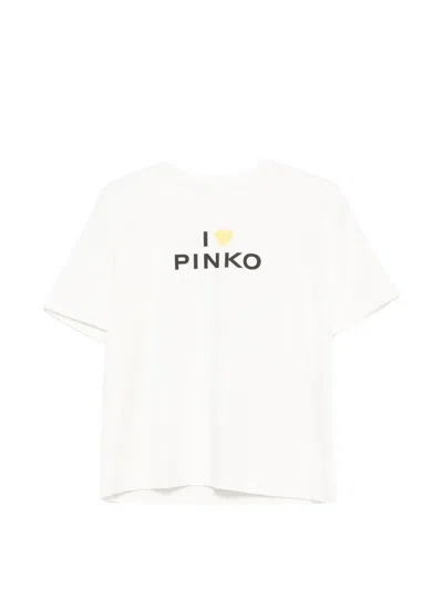 Pinko Kids' Graphic-print T-shirt In White