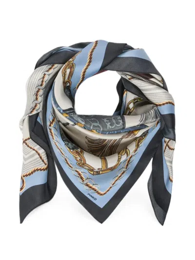 Pinko Graphic-print Scarf In Multi