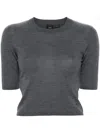Pinko Grey Graspo Sweater In Gray